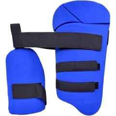 HTM Cricket Thigh Pad for Right Handed Player Professional Thigh Guard Combo Cricket Thigh Guard (Blue)