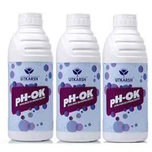 Utkarsh pH-OK 1 Litre pH Balancer for Spraying Solution (Pack of 3)