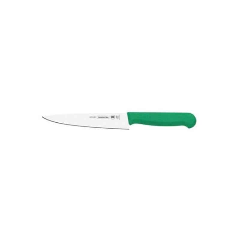 Tramontina 6 inch Stainless Steel Green Meat Knife, 7891112097469