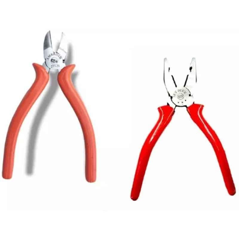 Sky Blue 2 Pcs 7.8 inch Lineman Plier Combo, SBE_PLIER_0405