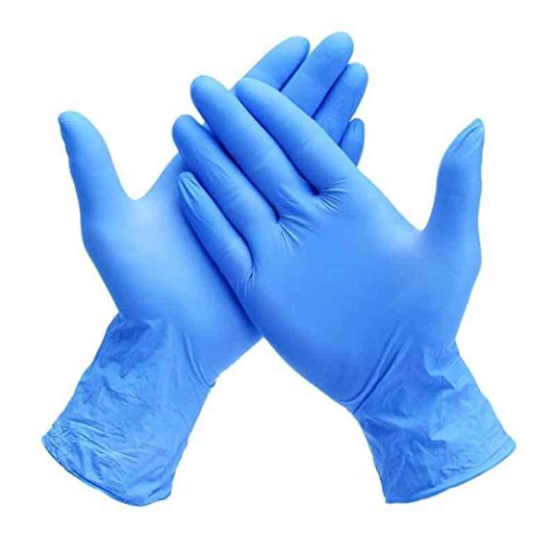 Mastership 100 Pcs 10 inch Nitrile Blue Examination Hand Gloves Box