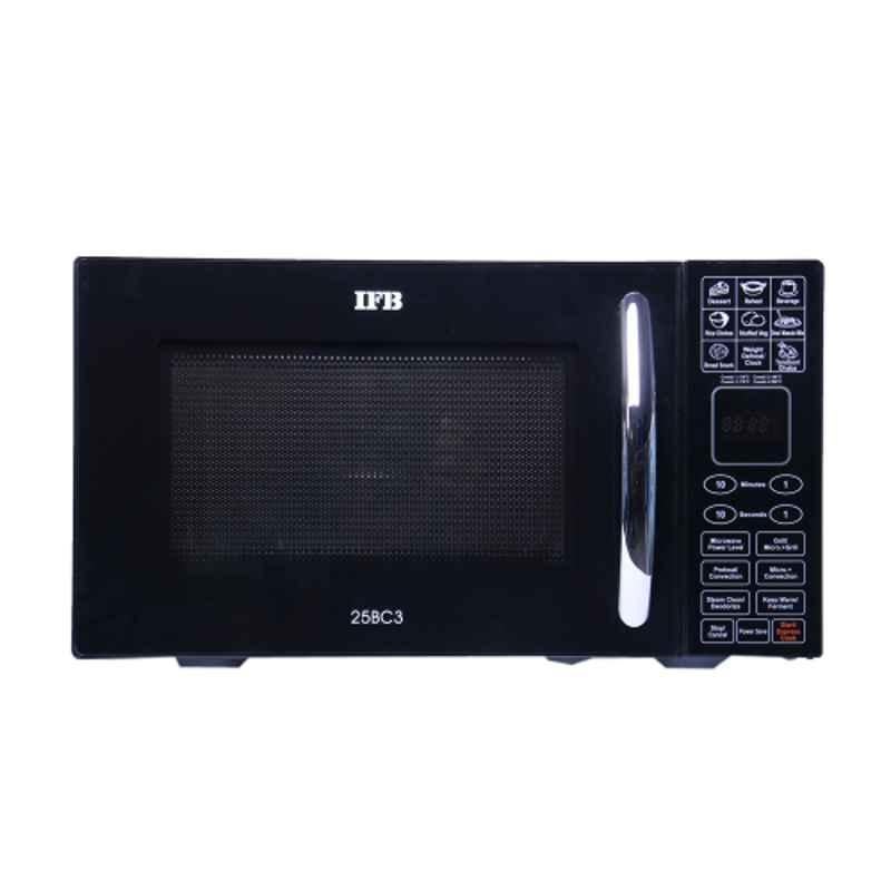 IFB 25BC3 900W 25L Stainless Steel Black Convection Microwave Oven
