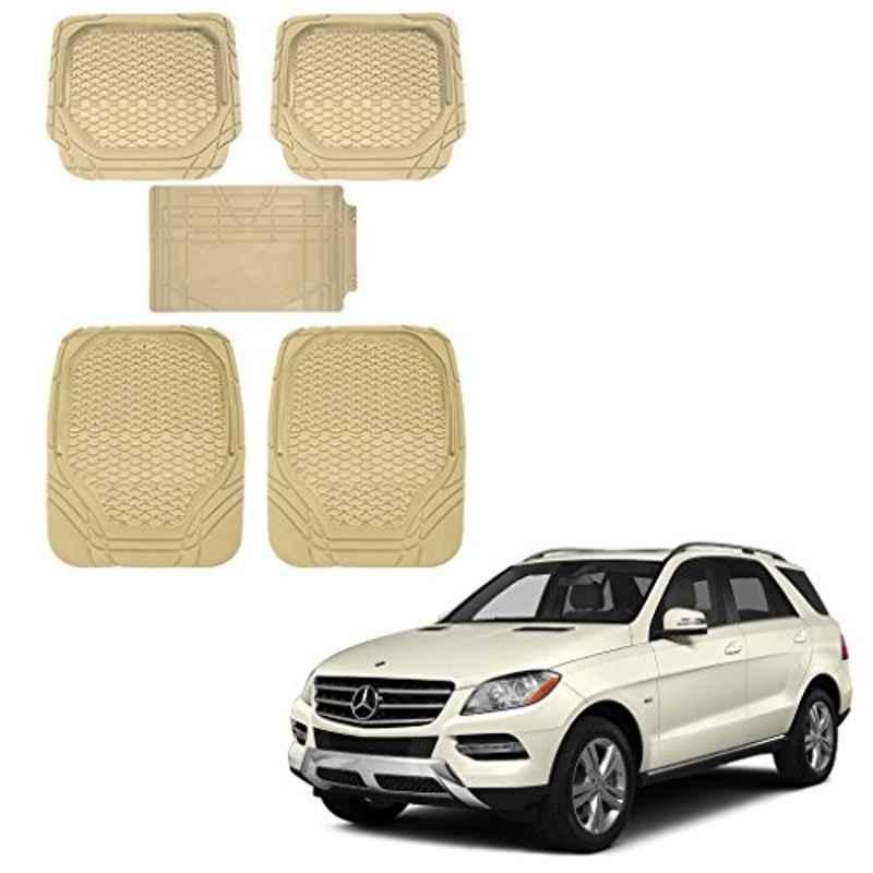 Kozdiko 5 Pcs 8855TW Beige Car Foot Mat Set for Mercedes Benz GLC-Class, koz_40959