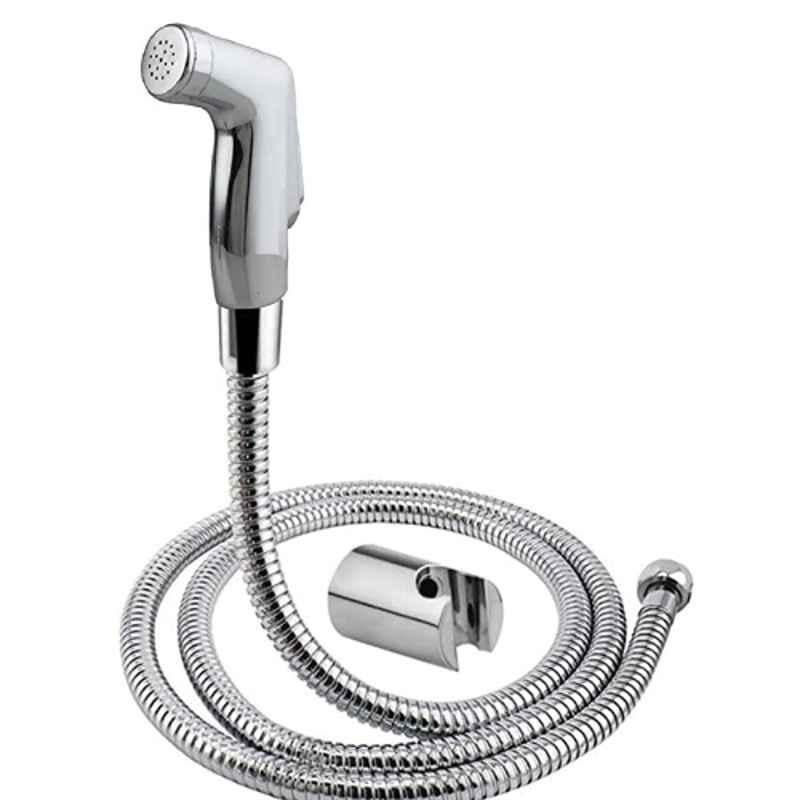 Acrome ARIS ABS Chrome Finish Health Faucet with 1.5m Flexible Stainless Steel Tube & Wall Hook