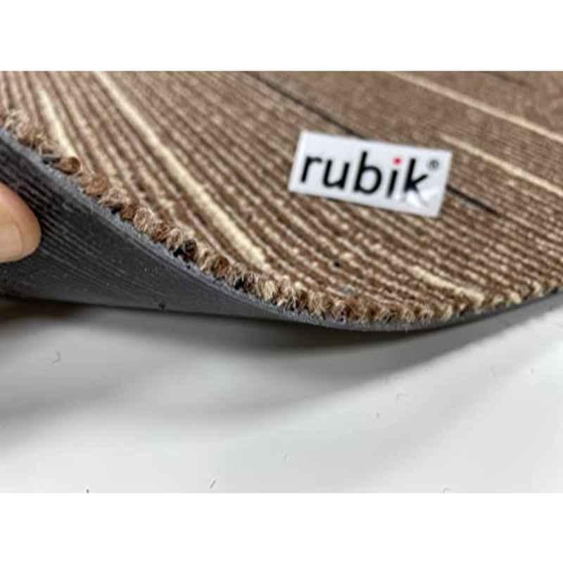 Rubik 50x50cm Polypropylene Beige Carpet Tiles with PVC Padding, RB-CT01 (Pack of 9)