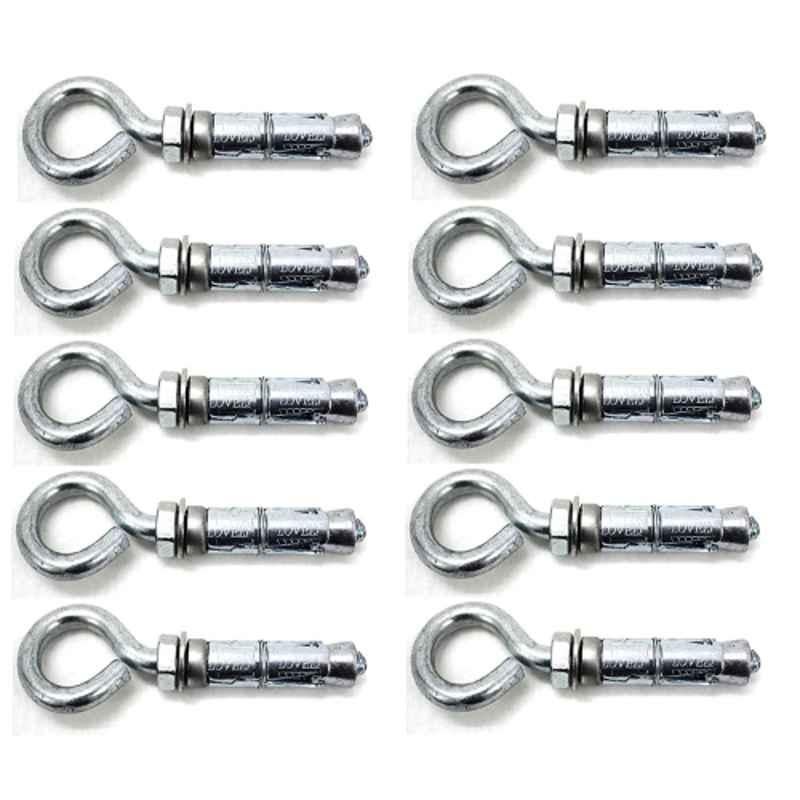 Lovely 6x75mm Heavy Duty Rawal Bolt with Hook Eyelet (Pack of 10)