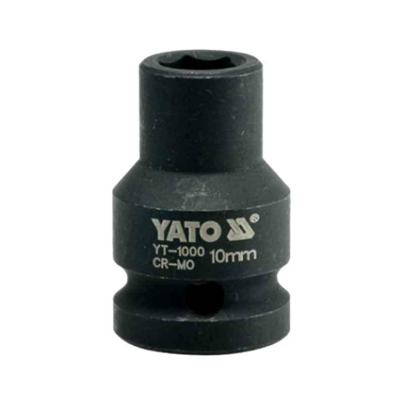 Yato 12mm 1/2 inch Drive CrMo Hexagonal Impact Socket, YT-1002