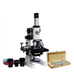 Labpro MM-02 2500x Student Compound Medical Microscope with 50 Prepared Slides, LED Light, 50 Blank Slides & Cover Slip, MM-01-50PS