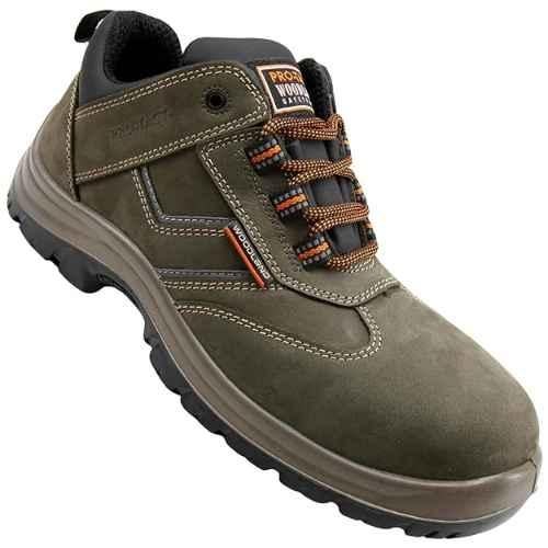 Buy Woodland WL002 Nubuck Leather Olive Green Composite Toe