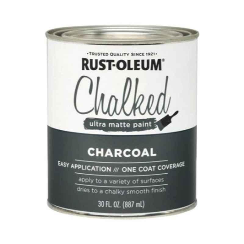 Rust-Oleum 887ml Charcoal Ultra Matte Interior Chalked Paint, 1151124AC