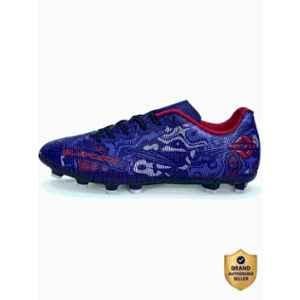 Nivia Safari Blue & Red Football Shoes for Men, Size: 6