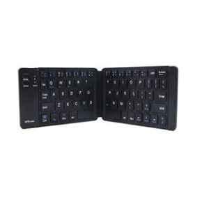 Portronics Black Chicklet Foldable Wireless Rechargeable Multi-Device Keyboard, POR-973