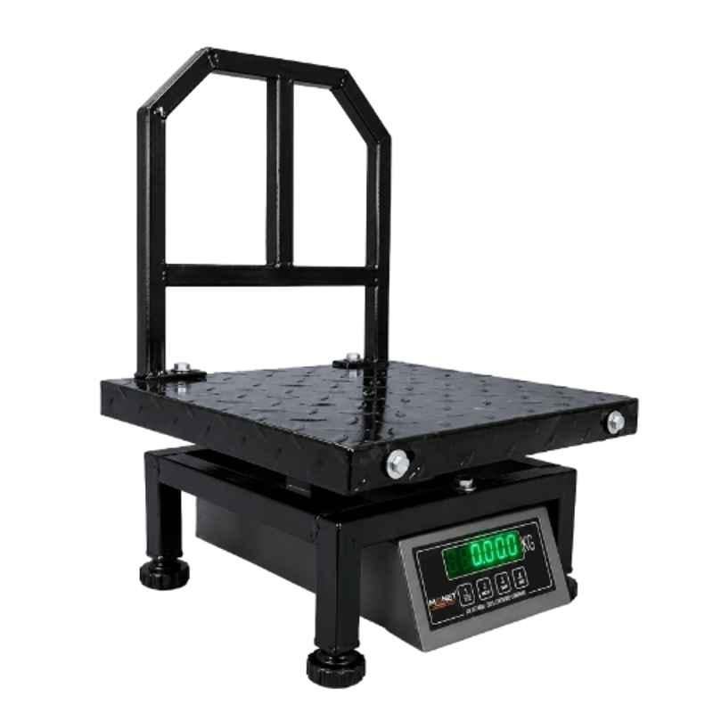 Monet 14x14 inch 150kg Mild Steel Platform Weighing Scale with Dual Display & 2 Days Battery Backup