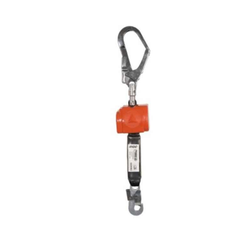 Deltaplus Plastic & Steel Red AS Retractable Fall Arrester with 46mm Polyester Strap AN102DA