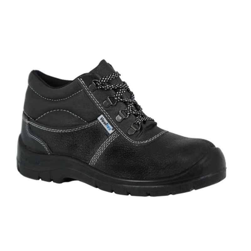Vaultex SG6 Leather Black Safety Shoes, Size: 43