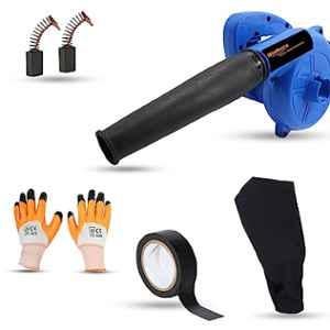 Walkers 800W Plastic Blue Electric Air Blower with Carbon Brushes, Gloves & Electrical Tape, WKCB277