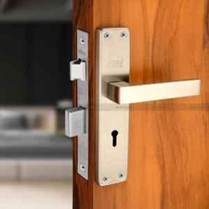 Duke 8 inch 25-40mm Stainless Steel Mortise Lock Set with 3 Keys & Brass Cylinder, 309+1005SSKY