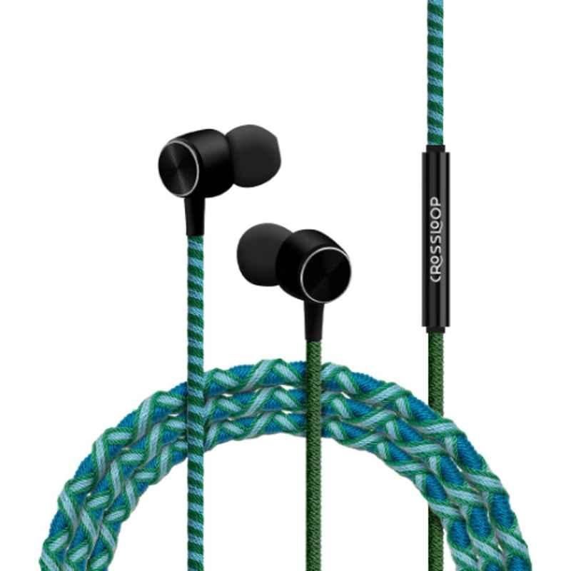 Crossloop 5mW Green In the Ear Enhanced Wired Headset, CSLE019-E