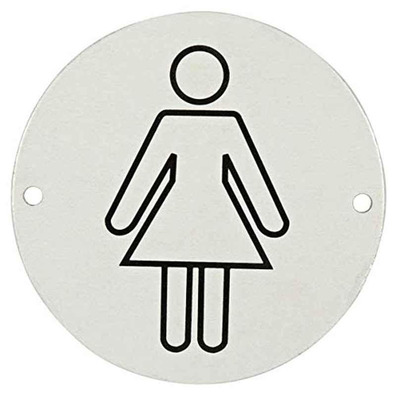 Round Ladies Symbol Aluminum Plate