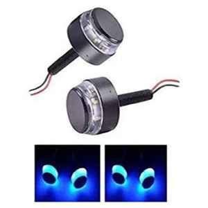 A4S 2 Pcs 12V Blue Dual Color Bulb Bike Handle Bar LED Turn Signal Indicator Set for All Motorbikes, ASTLO60