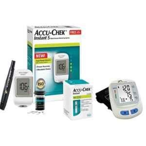 Dr Morepen Dr. Morepen BP-09 Blood Pressure Monitor & Accu-Chek Instant S Meter Glucometer