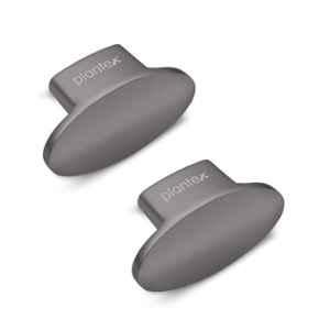 Plantex Heavy Duty Small Knob for Drawer/Cabinet/Pull and Push for Drawer Home/Office (Pack of 2) Oval, Black Nickel Matte