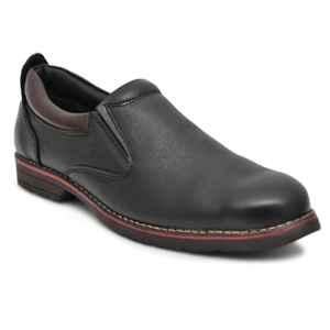 Torzu TZU-221 Steel Toe Leather Black Safety Shoes, Size: 9