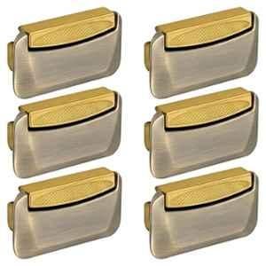 Plantex 3 inch Zinc Brass Antique & Gold Drawer Kadi for Home & Office, APS-DTK-295 (Pack of 6)