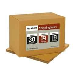 Pap Kraft 30x19x18 inch 5 Ply Cardboard Brown Corrugated Box (Pack of 4)