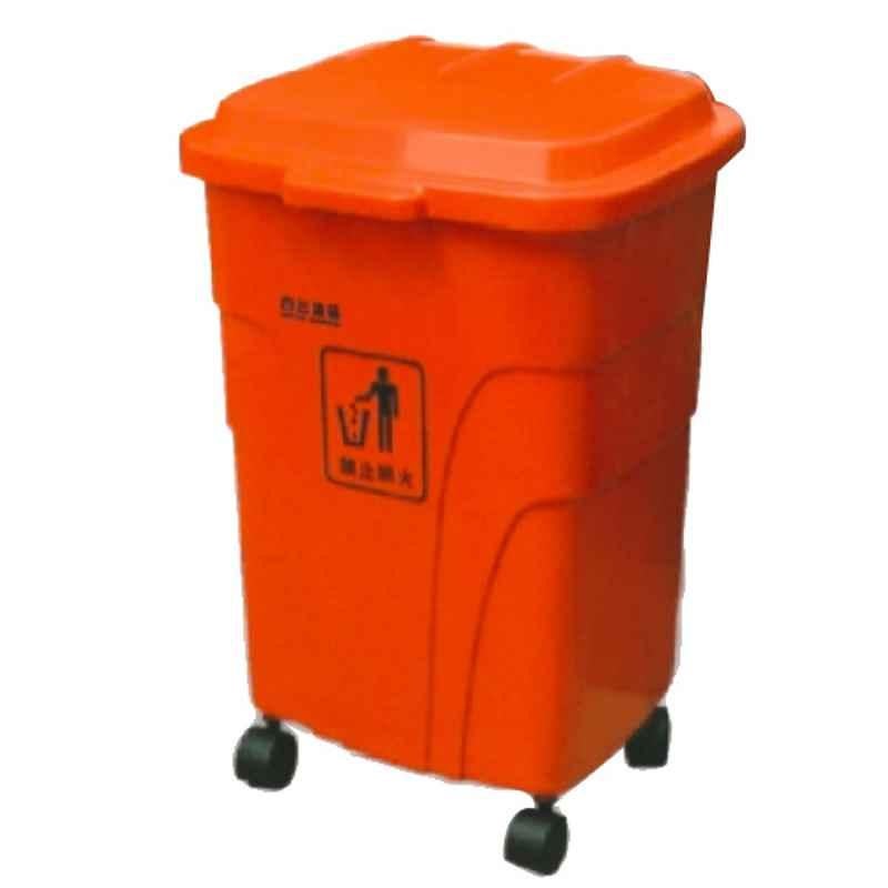 Baiyun 45X44X68cm 70L Red Garbage Can, AF07301
