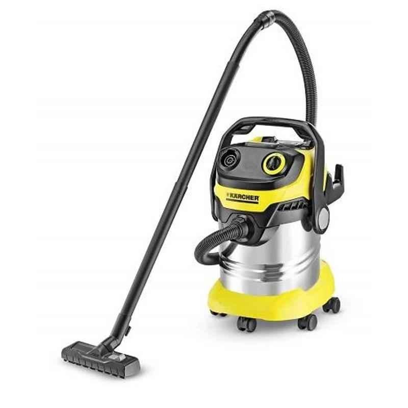 Karcher WD5 Premium Yellow & Black Wet & Dry Vacuum Cleaner with 25L SS Container, 13482300