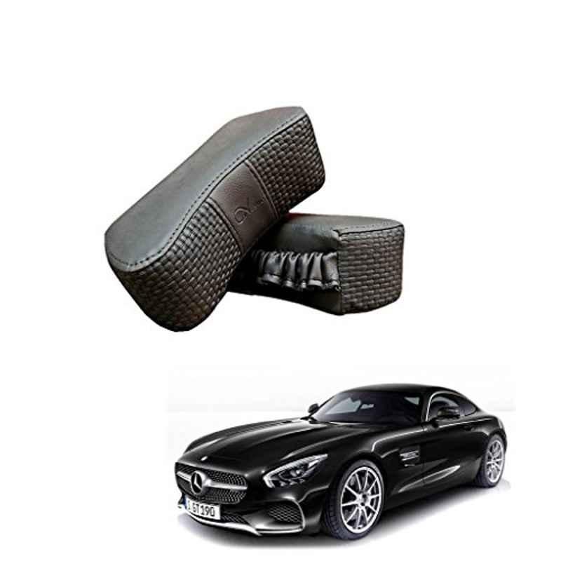 Kozdiko 2 Pcs Memory Foam Grey Luxurious Neck Rest Cushion Pillow Set for Mercedes Benz Amg-GT