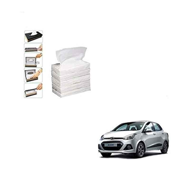 Kozdiko 100 Pulls Dispenser Box Refiller Tissue Paper with 200 Sheets for Hyundai Xcent (Pack of 5)