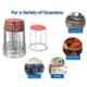 Da URBAN M-384-Red DISC Stack Stool (Pack of 5)
