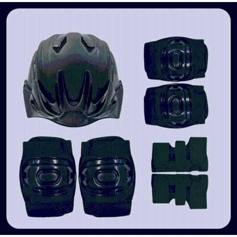 RB International Plastic & EVA Foam Black Skating Kit Premiumm-031 Skating Kit