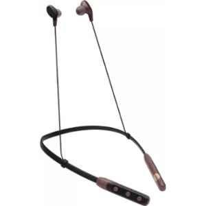 Hitage Explosive Brown & Black In the Ear Wireless Bluetooth Neckband with Mic, NBT-9542