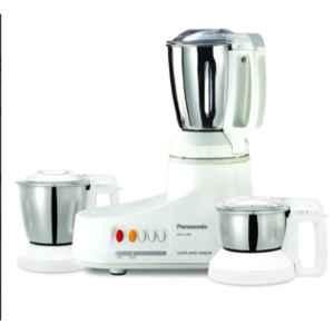 Panasonic 550W Mixer Grinder with 3 Stainless Steel Jars, MX-AC 360 White