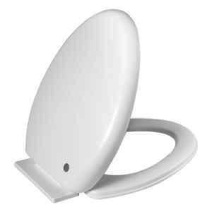 Elegant Casa A-1 43x36cm Polypropylene Soft-Closing Elongated White Commode Seat Cover