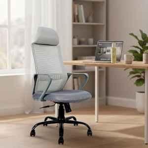 Cellbell Desire Pro Mesh High Back Grey Ergonomic Chair with Lumbar Support & Height Adjustable, CBHKFOC14482