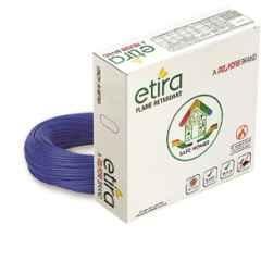 Polycab Etira 0.75 Sqmm Blue Single Core FR PVC Insulated Multistrand House Wire, Length: 90 m