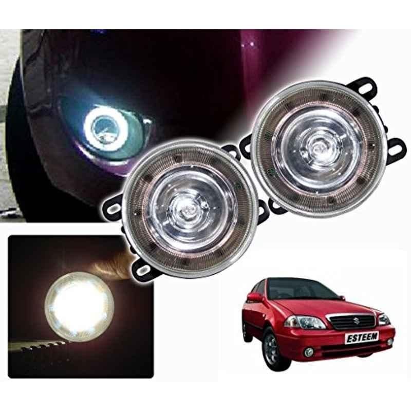 Kozdiko 2 Pcs 9 LED DRL Car High Power Fog Light for Maruti Suzuki Esteem Type 3