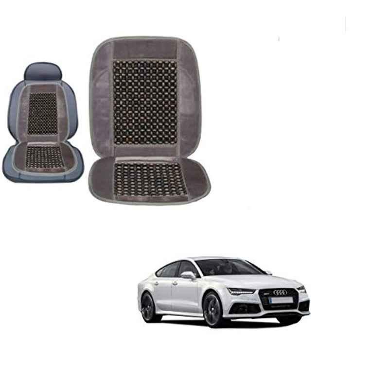 Kozdiko Wooden Bead Seat with Grey Velvet Border for Audi A7