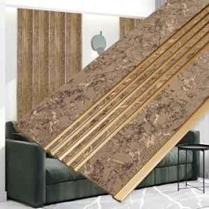 Plantex 56 Sqft 1x8ft Charcoal 3D Wall Panel for Interior Decor, WD-2203 (Pack of 7)