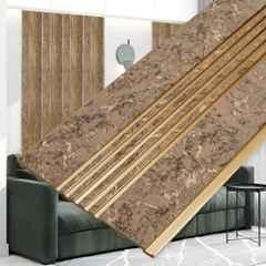Plantex 56 Sqft 1x8ft 3D Charcoal Wall Panel for Interior Décor, WD-2203 (Pack of 7)