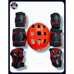 STYRKR Red Protective Skating/Cycling Guard Kit | Multi Sport Gear for Kids 174 Cycling KitKIT-1204