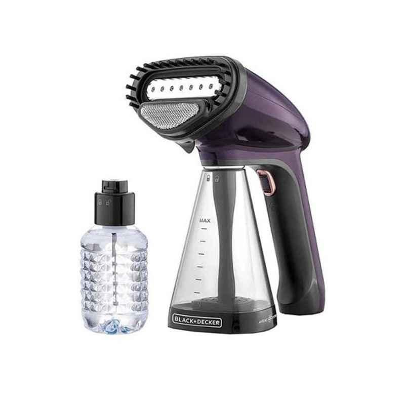 Black & Decker 1500W Black & Clear Portable Handheld Garment Steamer, HST1500-B5