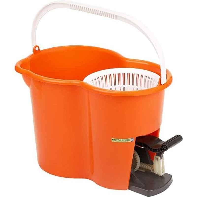 Royalford RF4238 Orange Mop with Bucket