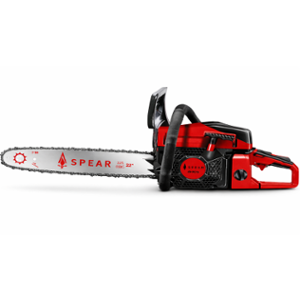 Spear 22 inch 72cc 2.3kW 2 Stroke Petrol Operated Chain Saw for Tree Cutting, Wood Cutting & Carpentary Use