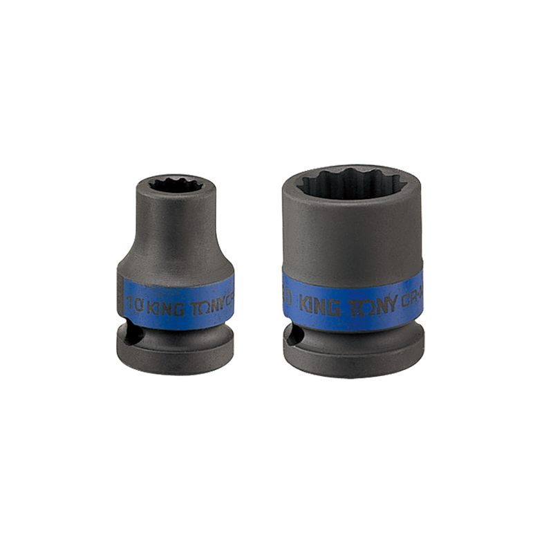 King Tony 1/2 inch 25mm Bi-Hexagon Standard Impact Socket, 453025M