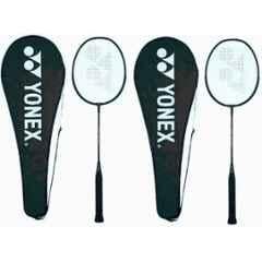 Yonex GR 303i 88g Standard Black Strung Badminton Racquet (Pack of 2)
